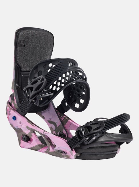 burton freestyle re:flex snowboard binding Burton Women's Lexa X Re:Flex Snowboard Bindings, Gray / Pink, M