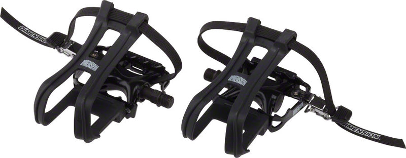 pedal toe cages Dimension Combo Compe Pedal/Toe clip Set 9/16" Aluminum – Gravity Coalition