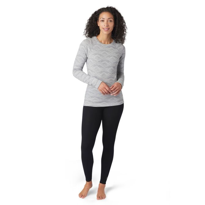 Women's merino 250 base layer pattern crew outlet