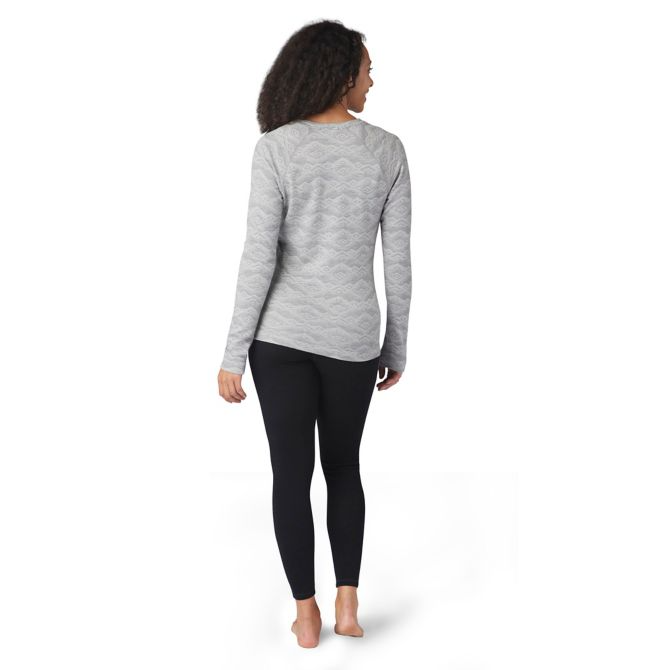 Women's merino 250 top base layer pattern crew