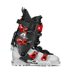 Scarpa 4-Quattro Pro LE Ski Boot - Silver Gray / Rosso Corsa side