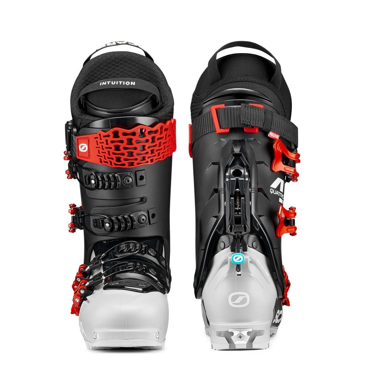 Scarpa 4-Quattro Pro LE Ski Boot - Silver Gray / Rosso Corsa