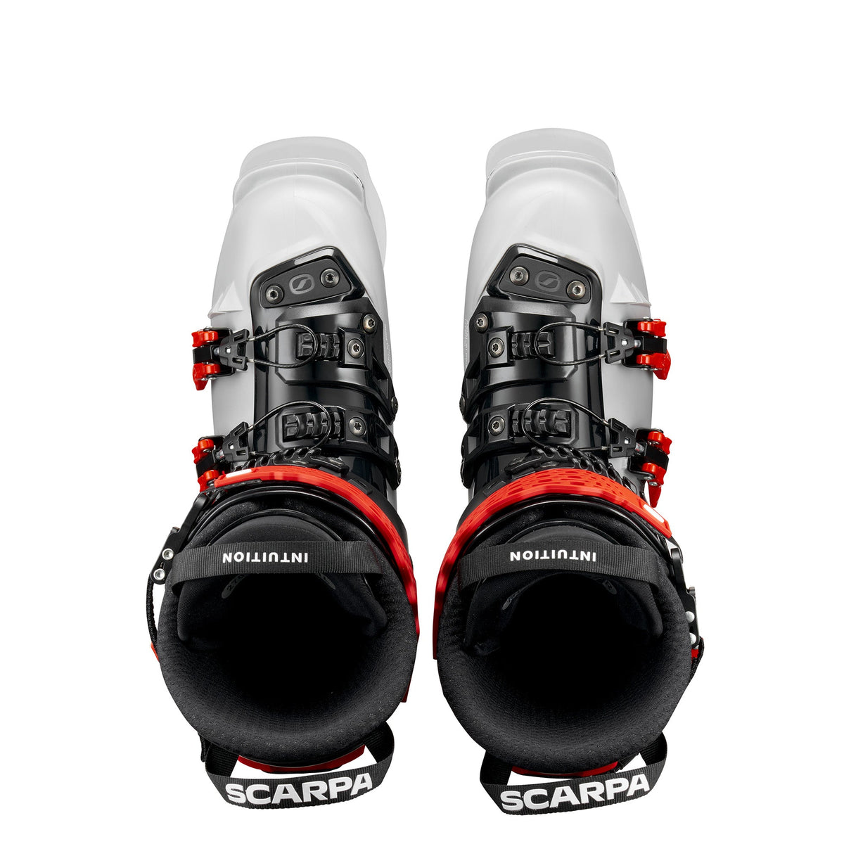 Scarpa 4-Quattro Pro LE Ski Boot - Silver Gray / Rosso Corsa