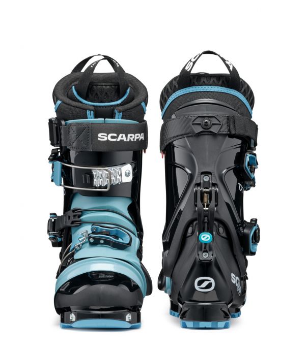 Scarpa TX Pro Women s Telemark Ski Boots Black Polar Blue 24.5