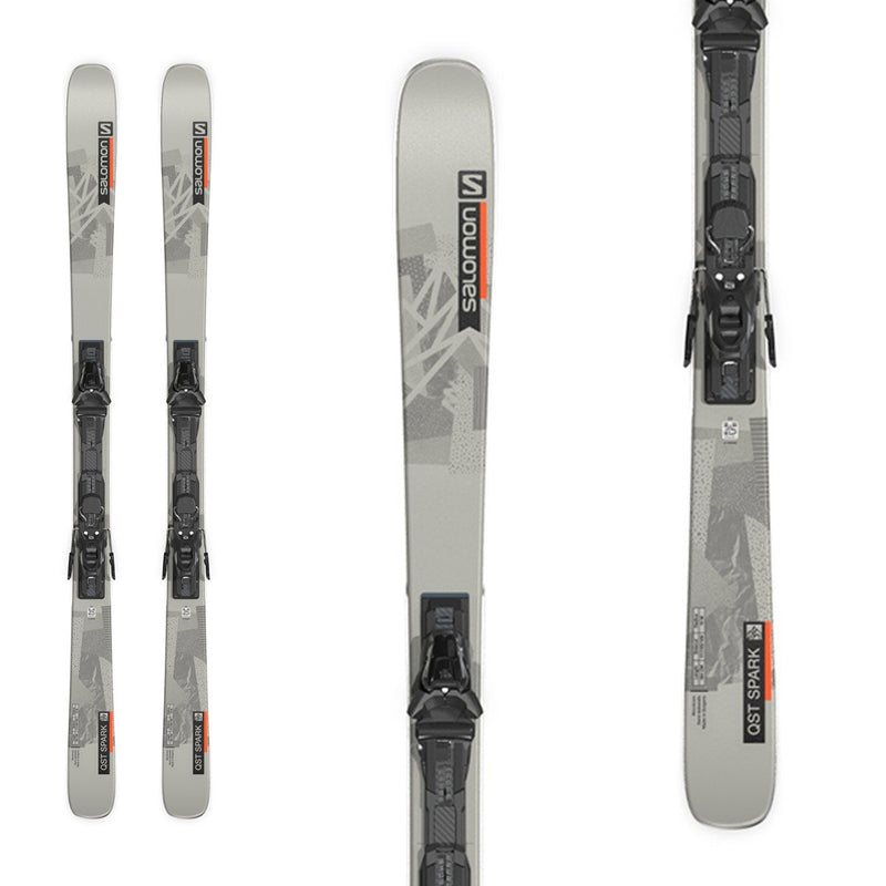 salomon c5 ski bindings Salomon QST Spark Jr. Set + C5 GW J Bindings