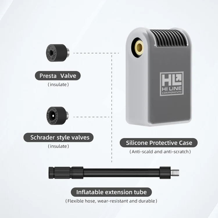HiLine E-Pump Pro Portable Electric Bike Pump