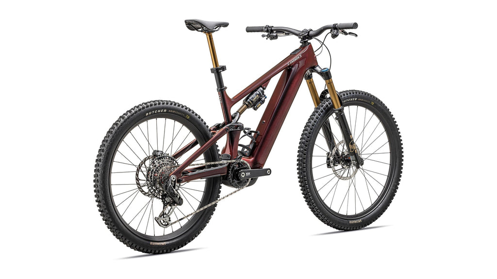 Specialized S-Works Turbo Levo 4, Gloss Red Pearl, rear three-quarter