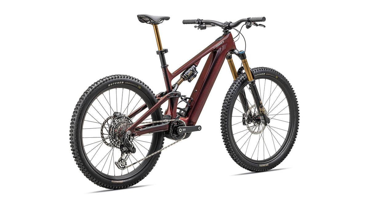 Specialized S-Works Turbo Levo 4, Gloss Red Pearl, rear three-quarter