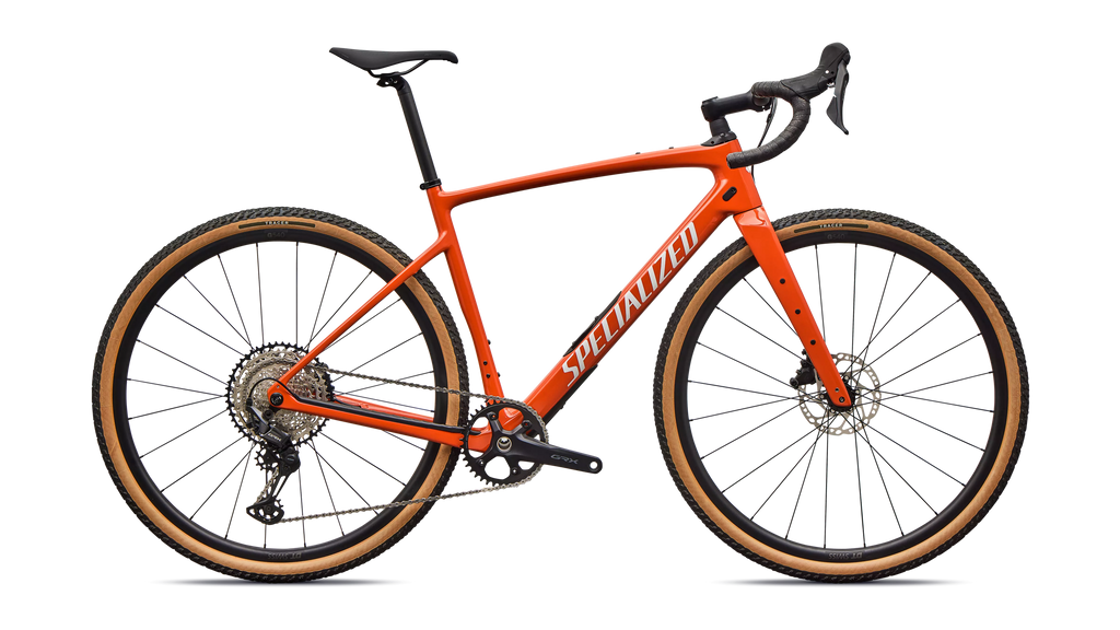 specialized diverge comp carbon gravel bike 2021 Specialized Diverge 4 Sport Carbon, Deep Orange/Dune White / 56