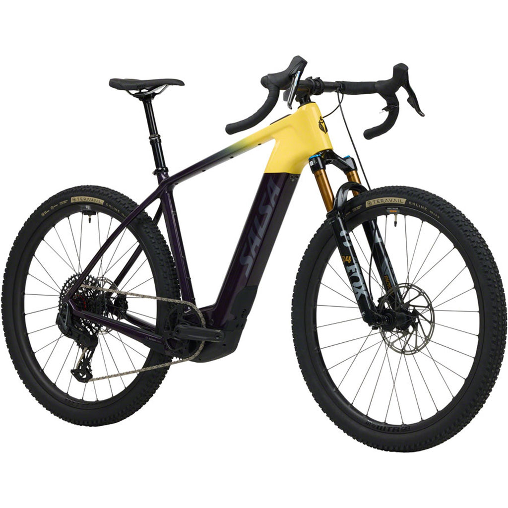 Salsa Tributary C Force XO AXS Transmission SUS Electric Gravel Bike - Amethyst/Yellow