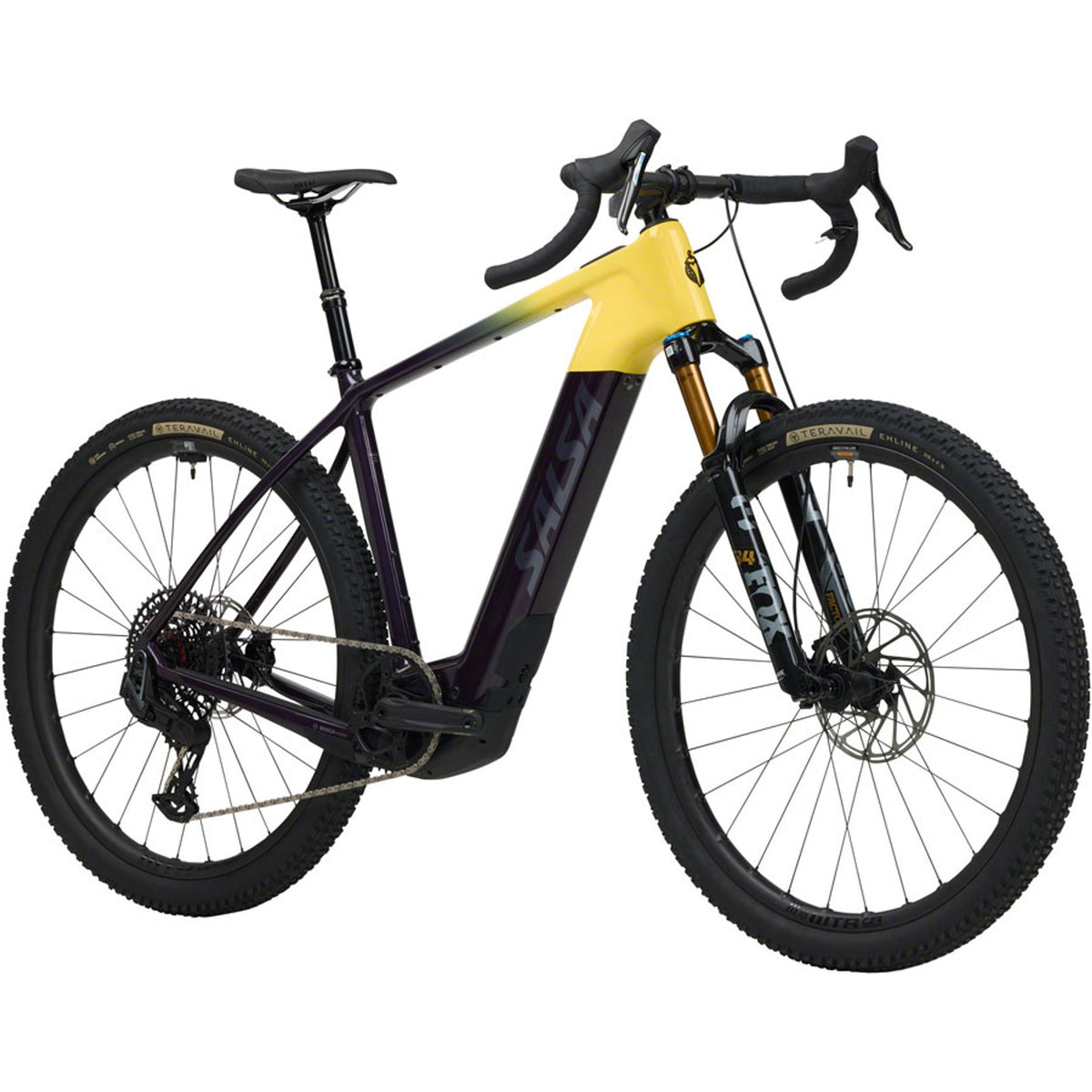Salsa Tributary C Force XO AXS Transmission SUS Electric Gravel Bike - Amethyst/Yellow