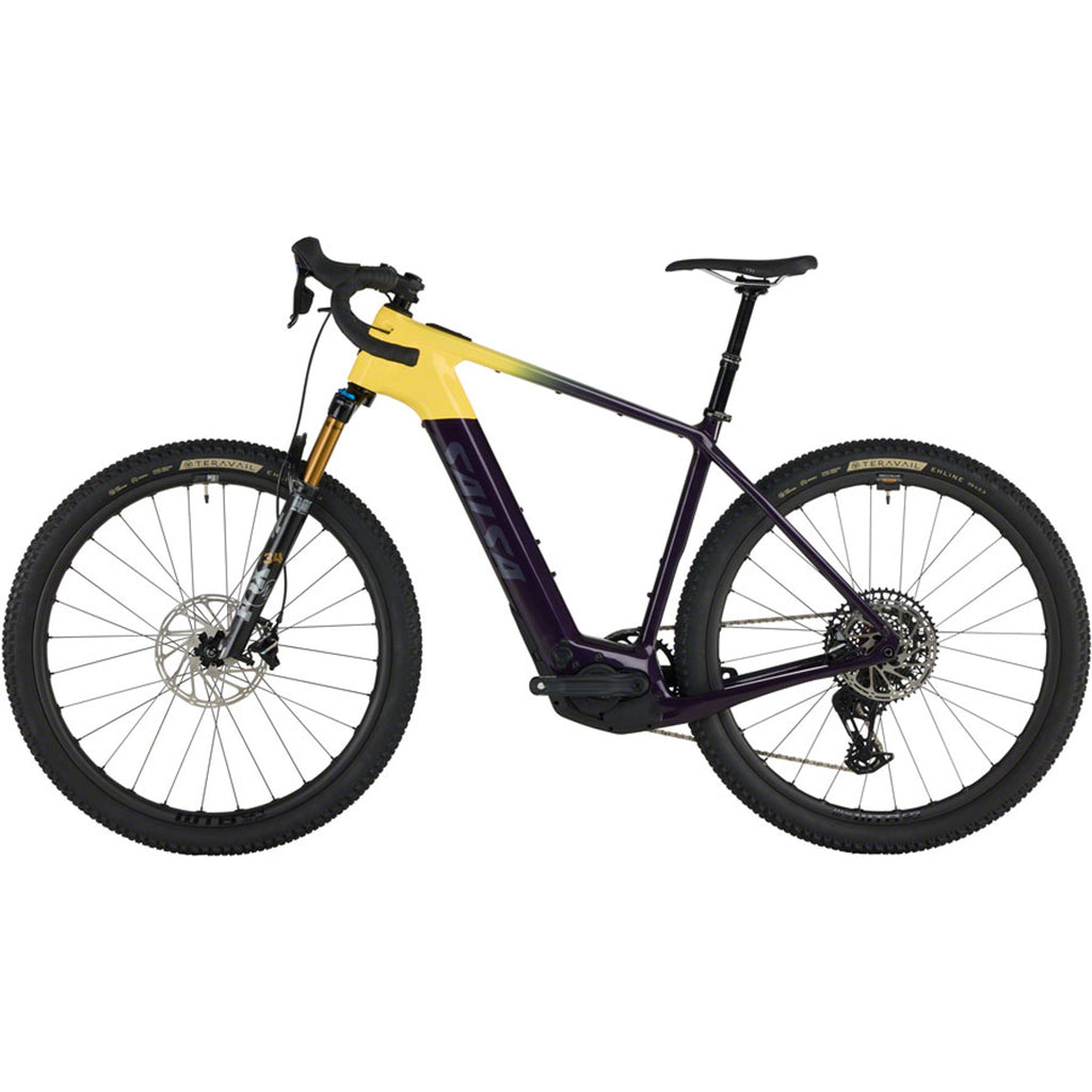 Salsa Tributary C Force XO AXS Transmission SUS Electric Gravel Bike - Amethyst/Yellow