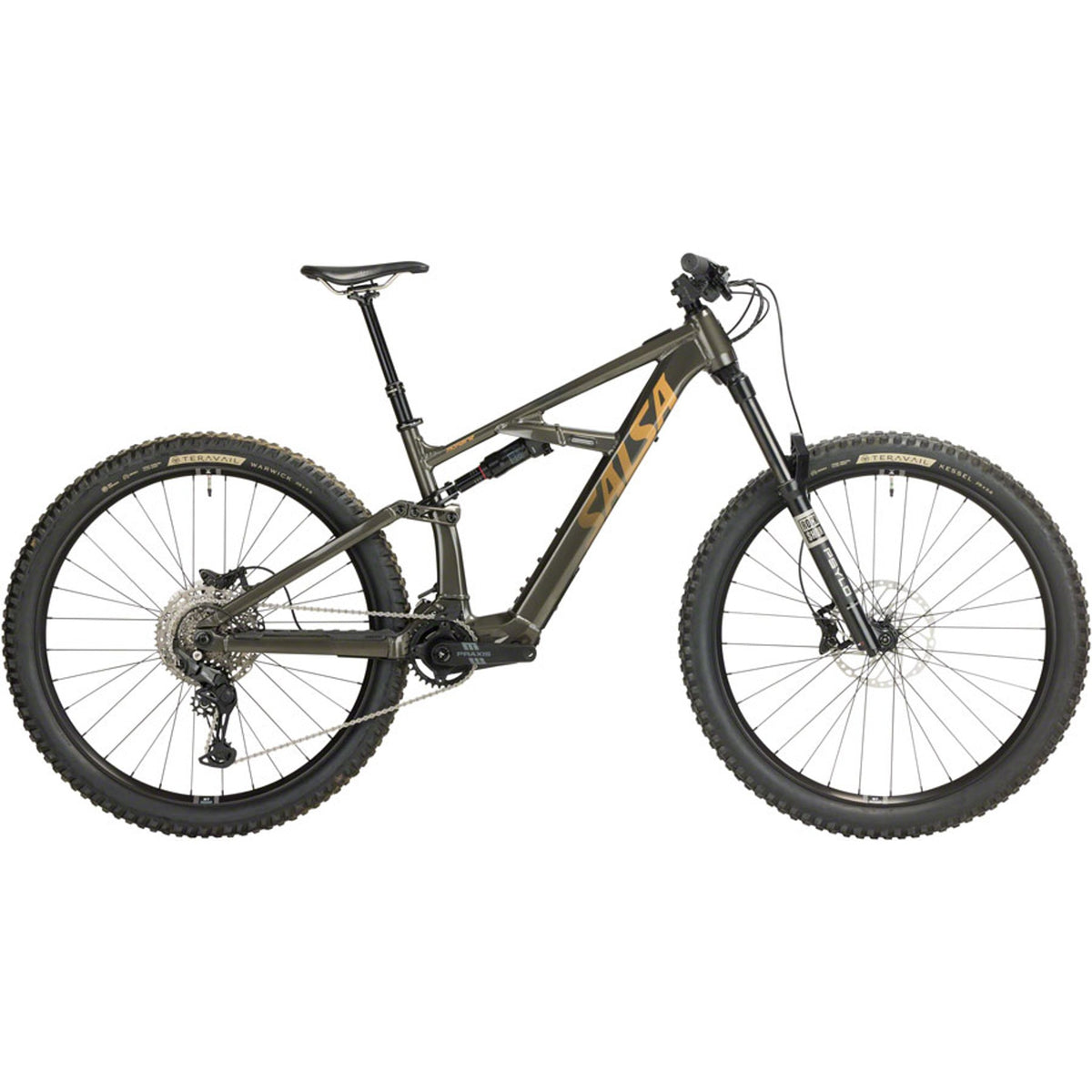 Salsa Moraine Cues 10 Full Suspension Electric Mountain Bike - Coffee Black