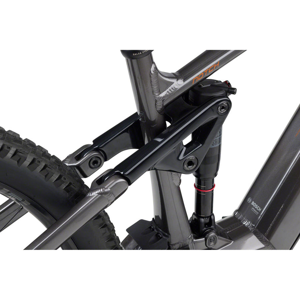 Salsa Notch Cues 10 Full Suspension Electric Mountain Bike - Charcoal Black