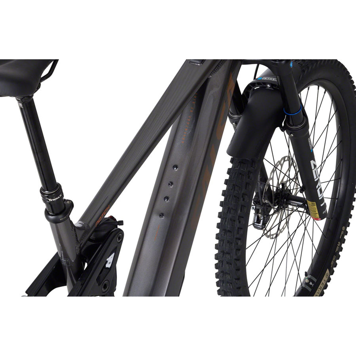 Salsa Notch Cues 10 Full Suspension Electric Mountain Bike - Charcoal Black