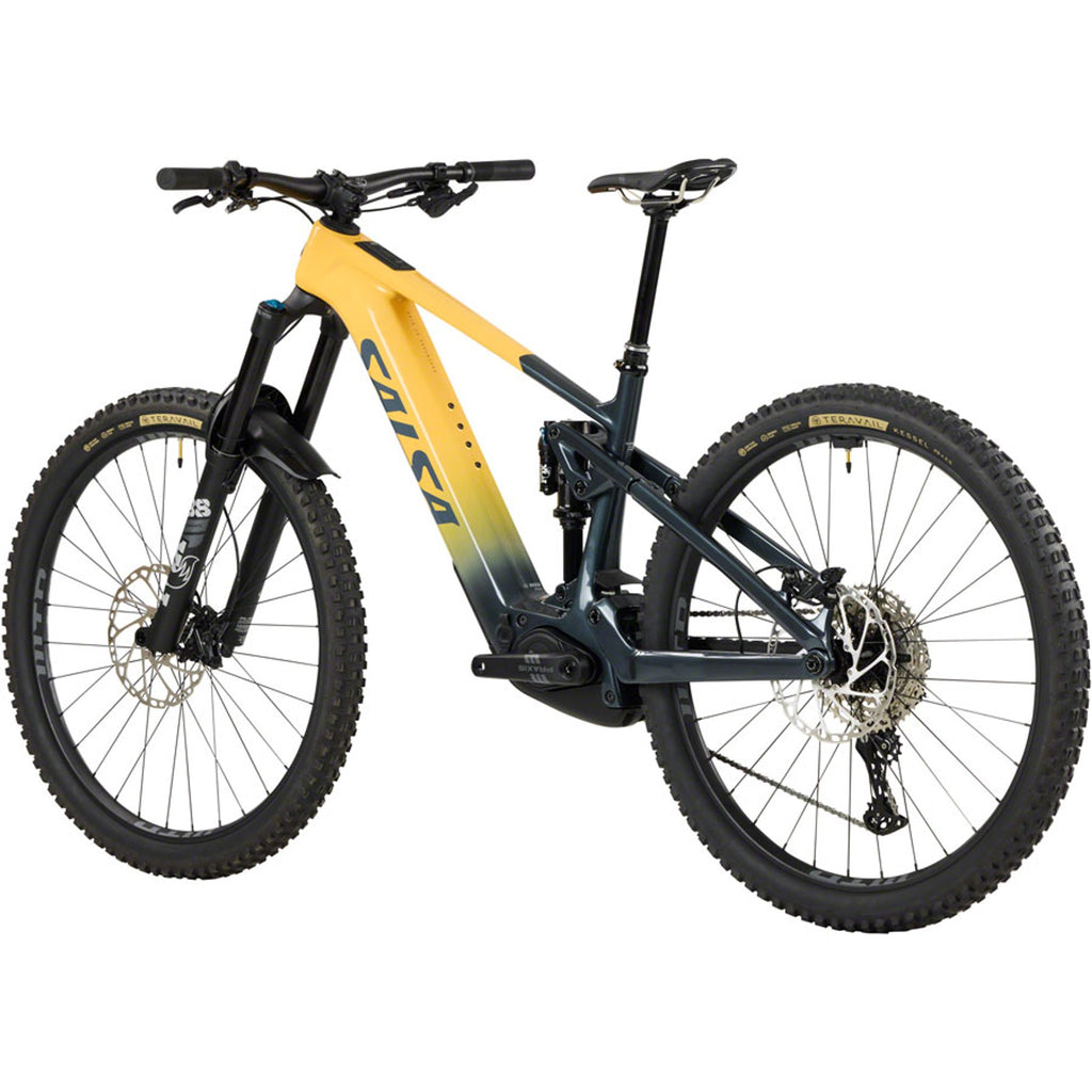 Salsa Notch C Deore 12 Full Suspension Electric Mountain Bike - Slate/Apricot