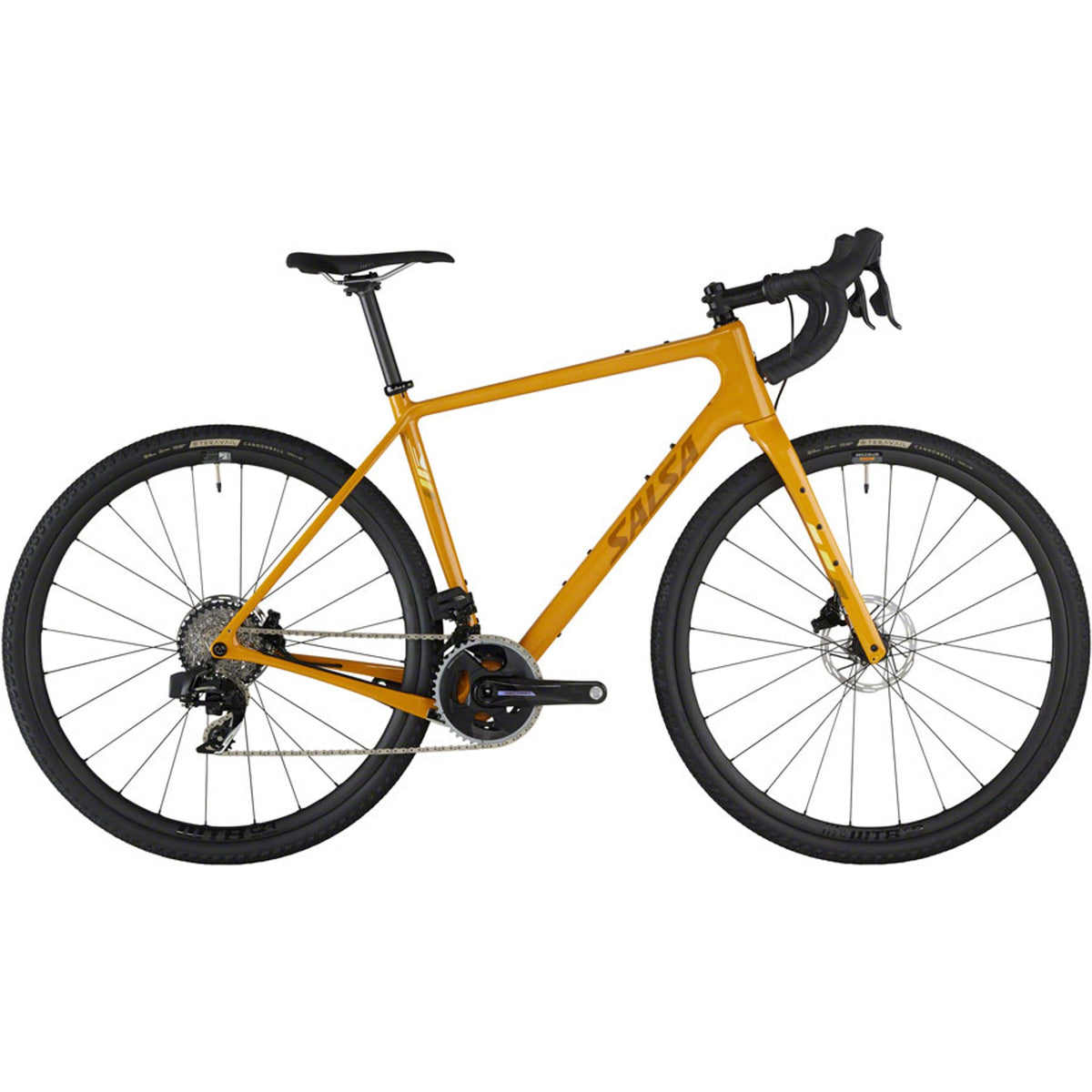 Salsa Warbird C Force AXS Wide Gravel Bike - Mustard