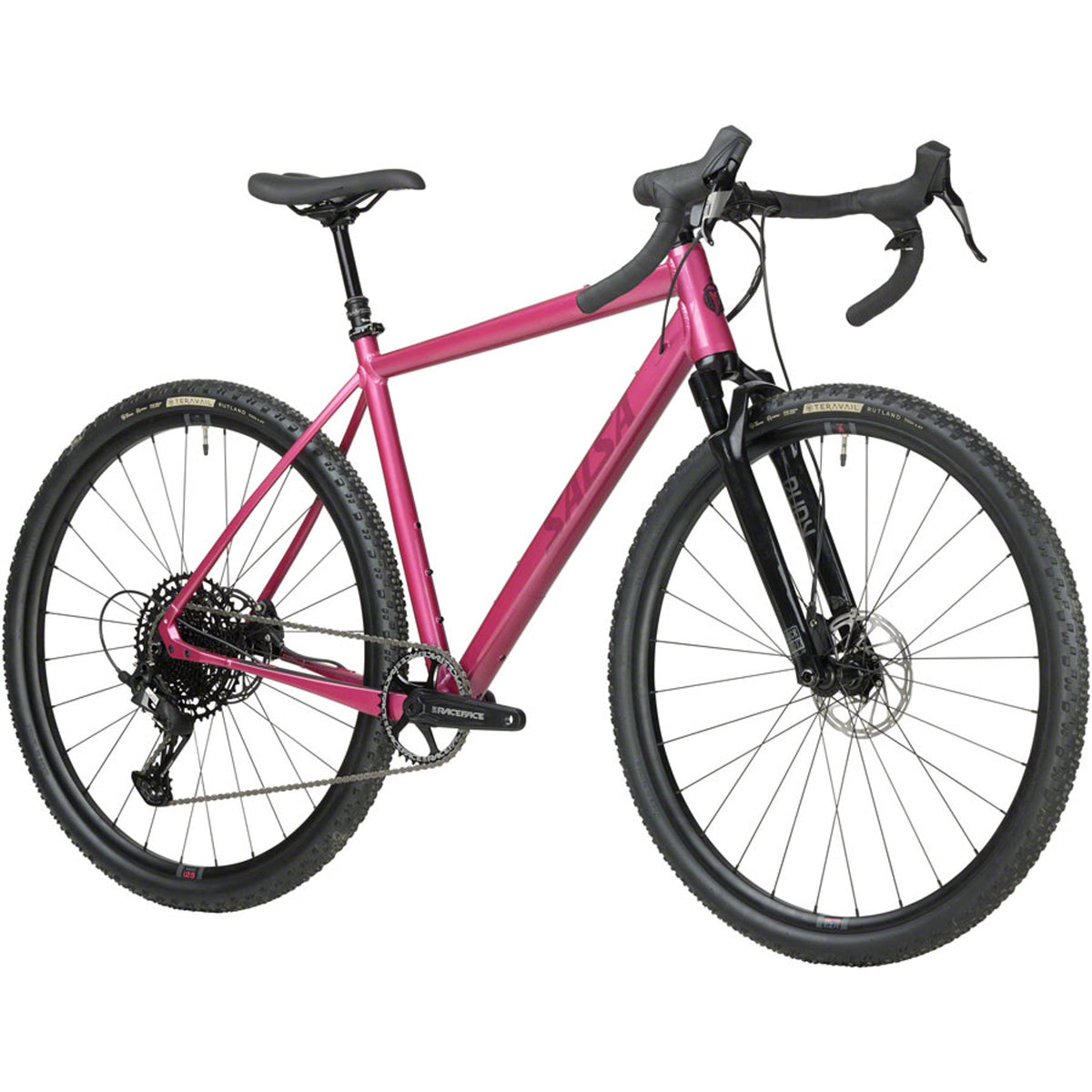 Salsa Stormchaser Apex Eagle Front Suspension Gravel Bike - Berry