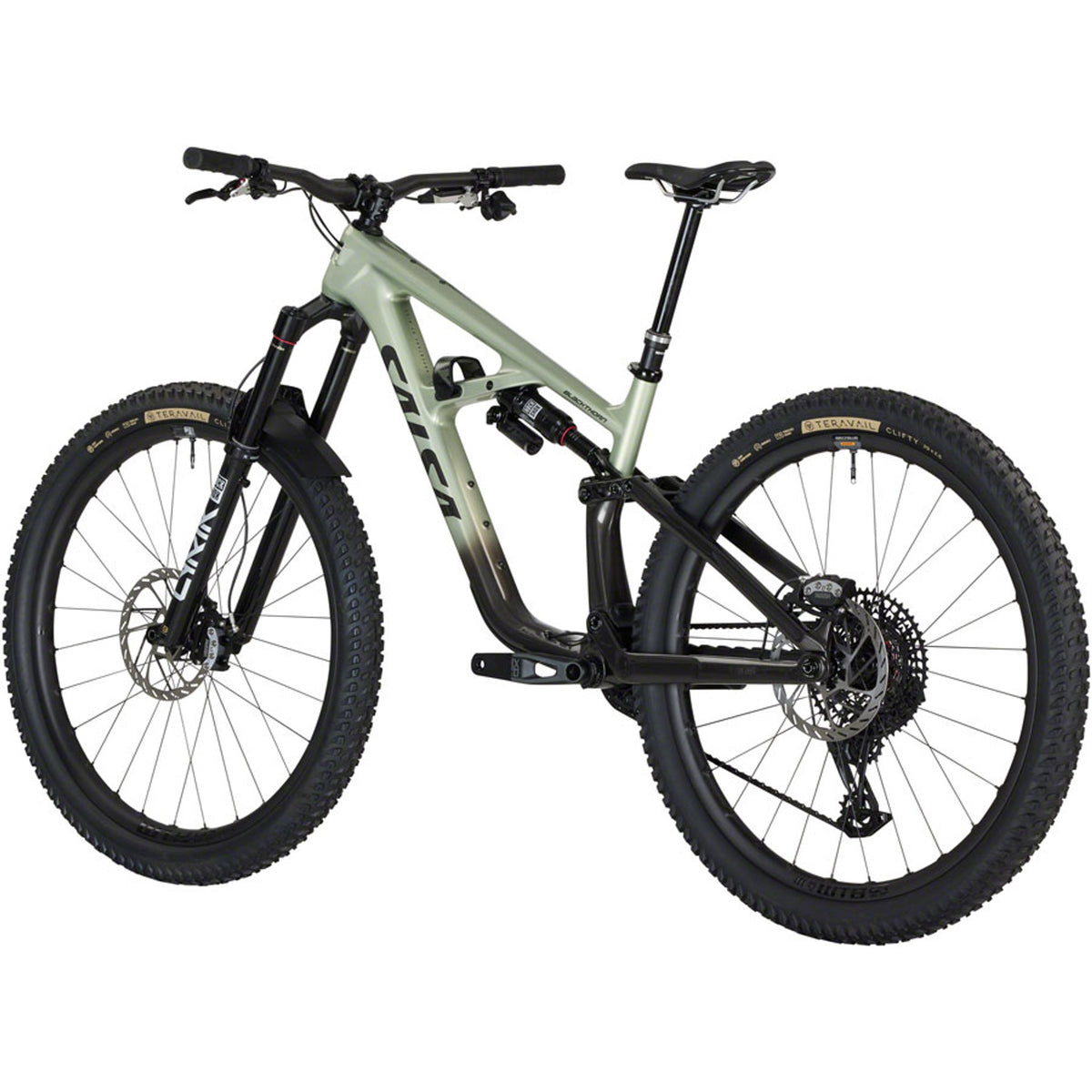 Salsa Blackthorn 145 C XO Eagle AXS Transmission Full Suspension Mountain Bike - Coffee Black/Sage