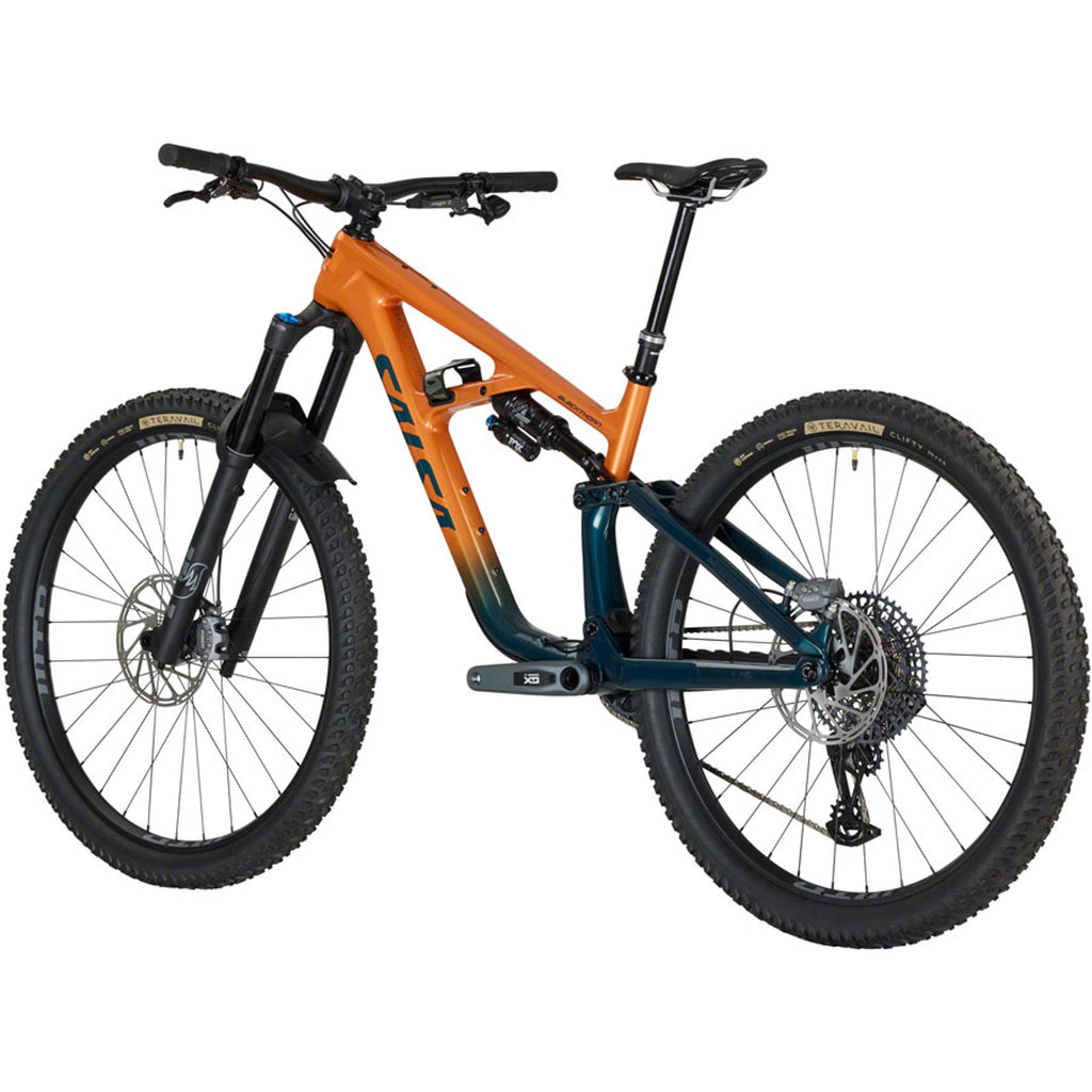 Salsa Blackthorn 145 C GX Eagle AXS Transmission Full Suspension Mountain Bike - Slate/Terracotta