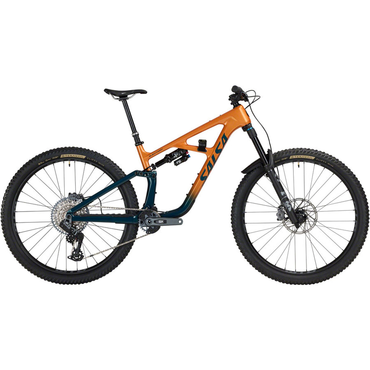 Salsa Blackthorn 145 C GX Eagle AXS Transmission Full Suspension Mountain Bike - Slate/Terracotta