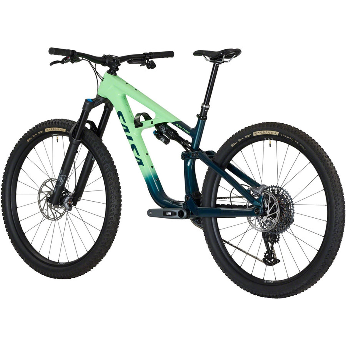 Salsa Blackthorn 125 C GX Eagle AXS Transmission Full Suspension Mountain Bike - Slate/Citrus