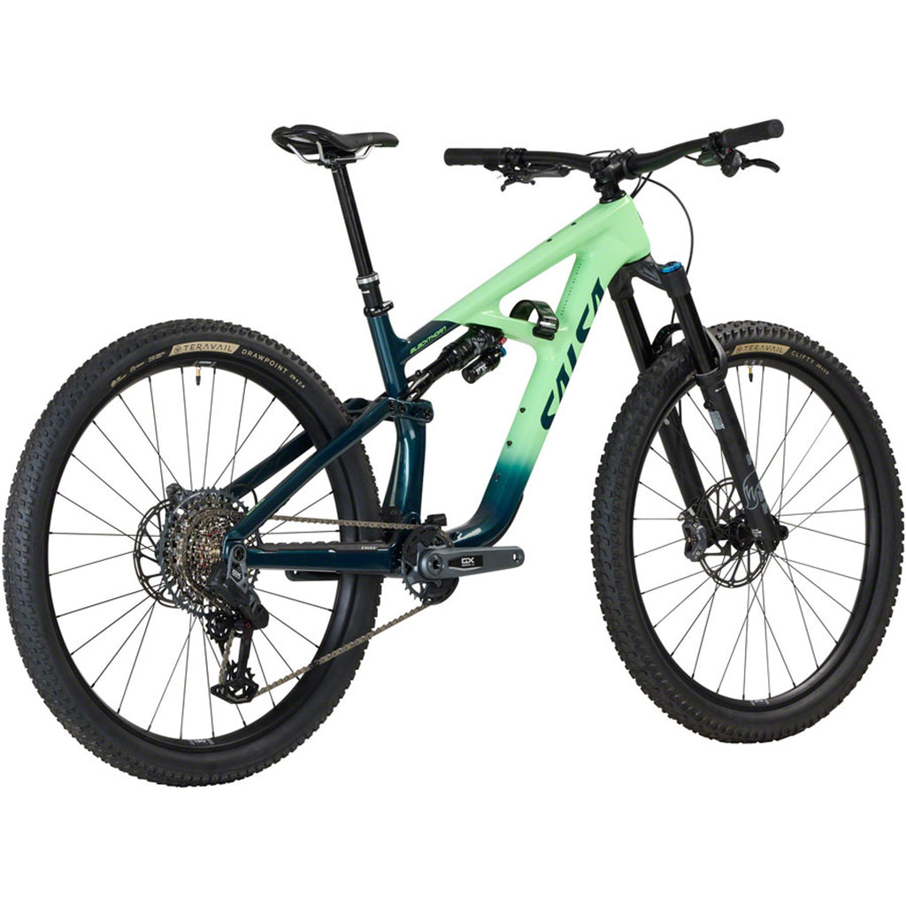 Salsa Blackthorn 125 C GX Eagle AXS Transmission Full Suspension Mountain Bike - Slate/Citrus
