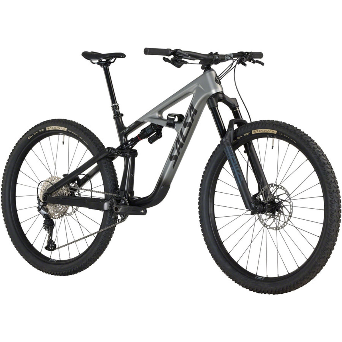 Salsa Blackthorn 125 C Deore 12 Full Suspension Mountain Bike - Coffee Black/Smoke
