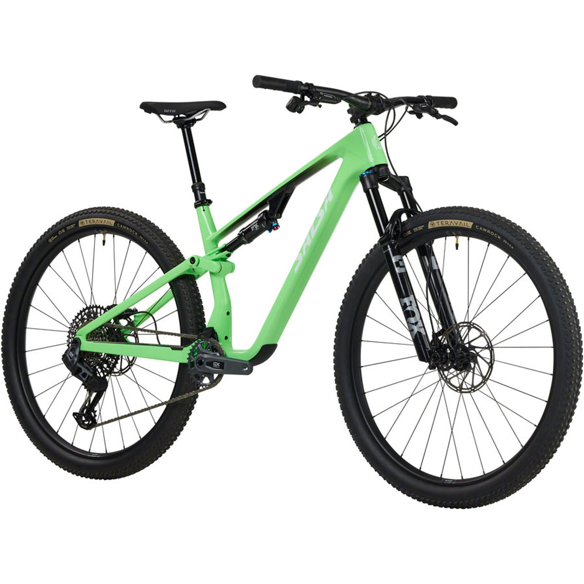 Salsa Spearfish C Deluxe GX Eagle AXS Transmission Full Suspension Mountain Bike - Citrus Green