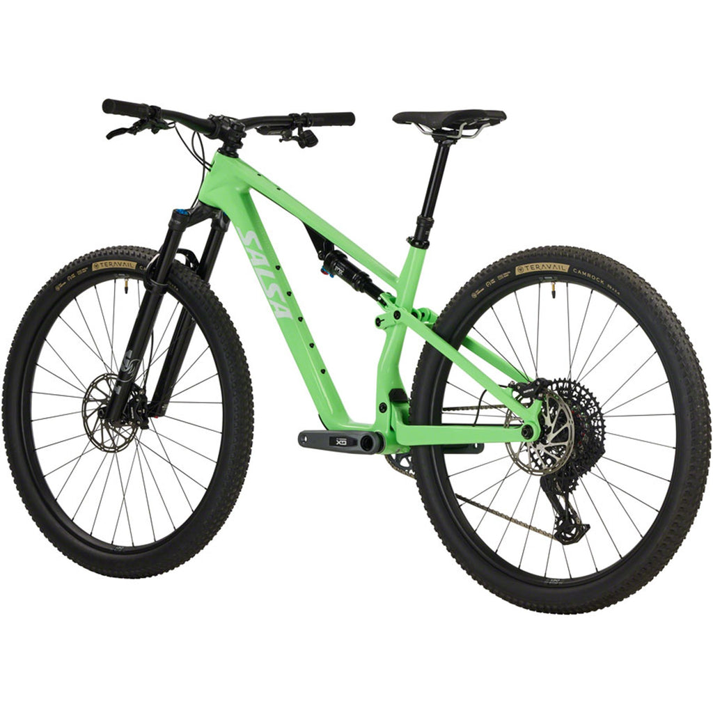 Salsa Spearfish C Deluxe GX Eagle AXS Transmission Full Suspension Mountain Bike - Citrus Green