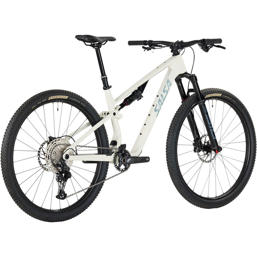 Salsa Spearfish C Deore 12 Full Suspension Mountain Bike - Bone White