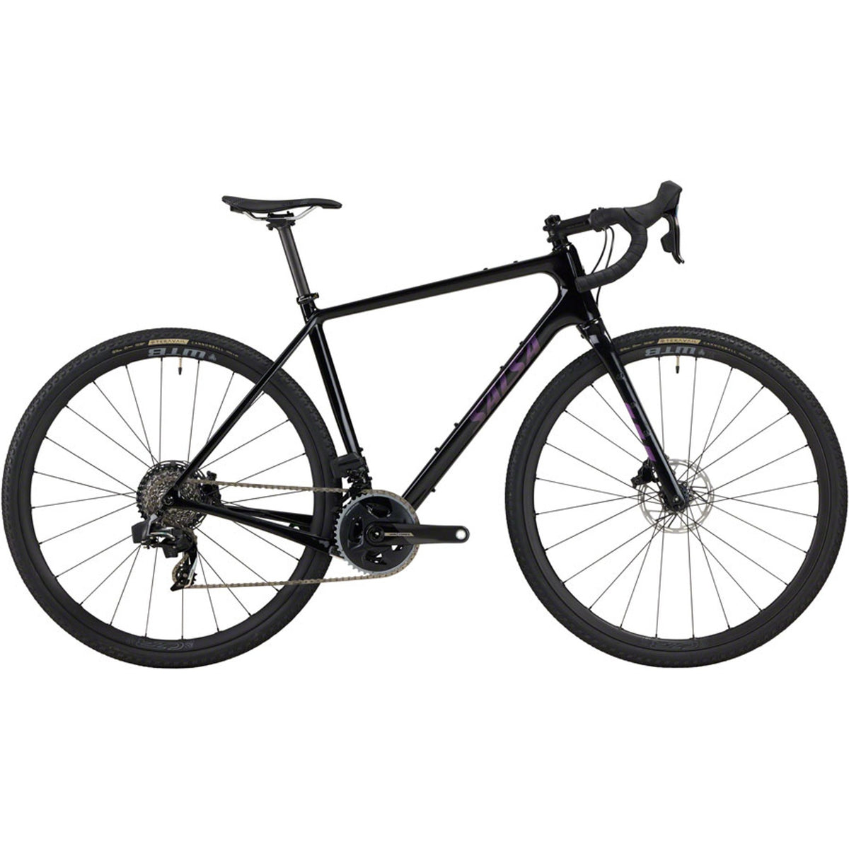 Salsa Warbird C Force AXS Wide Gravel Bike - Gloss Black