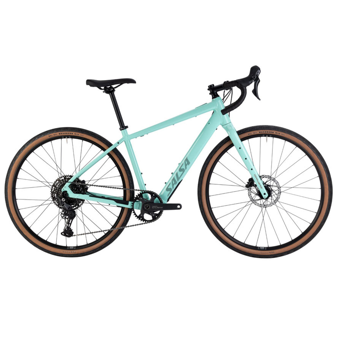 Salsa Confluence Cues 11 Drop Bar Electric Gravel Bike - Spearmint Green