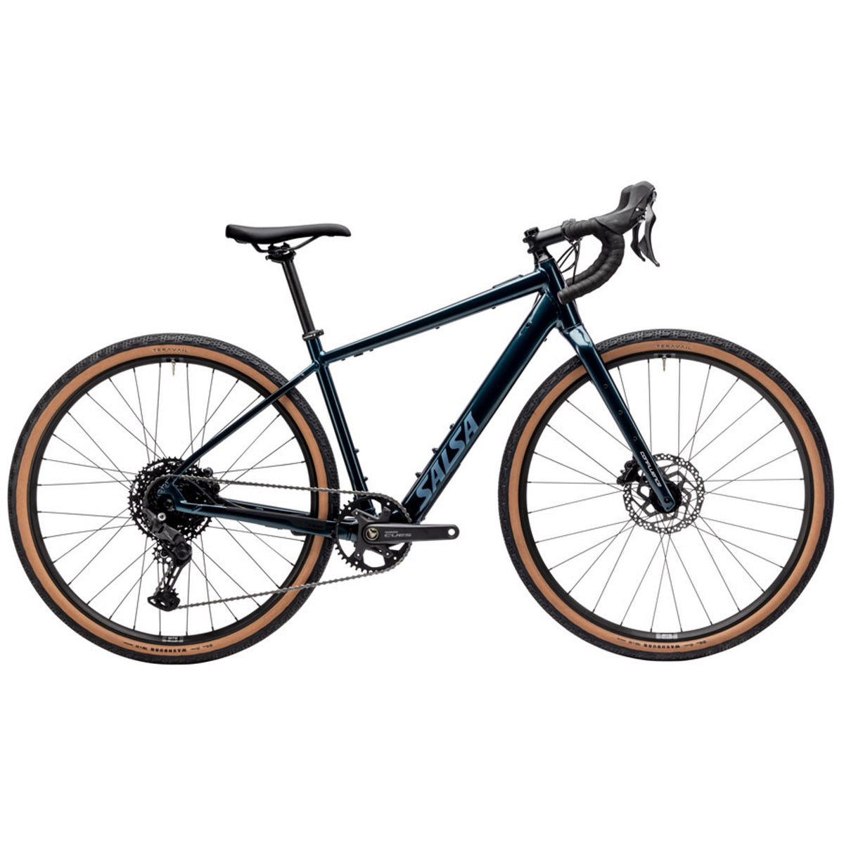 Salsa Confluence Cues 10 Drop Bar Electric Gravel Bike - Midnight Blue