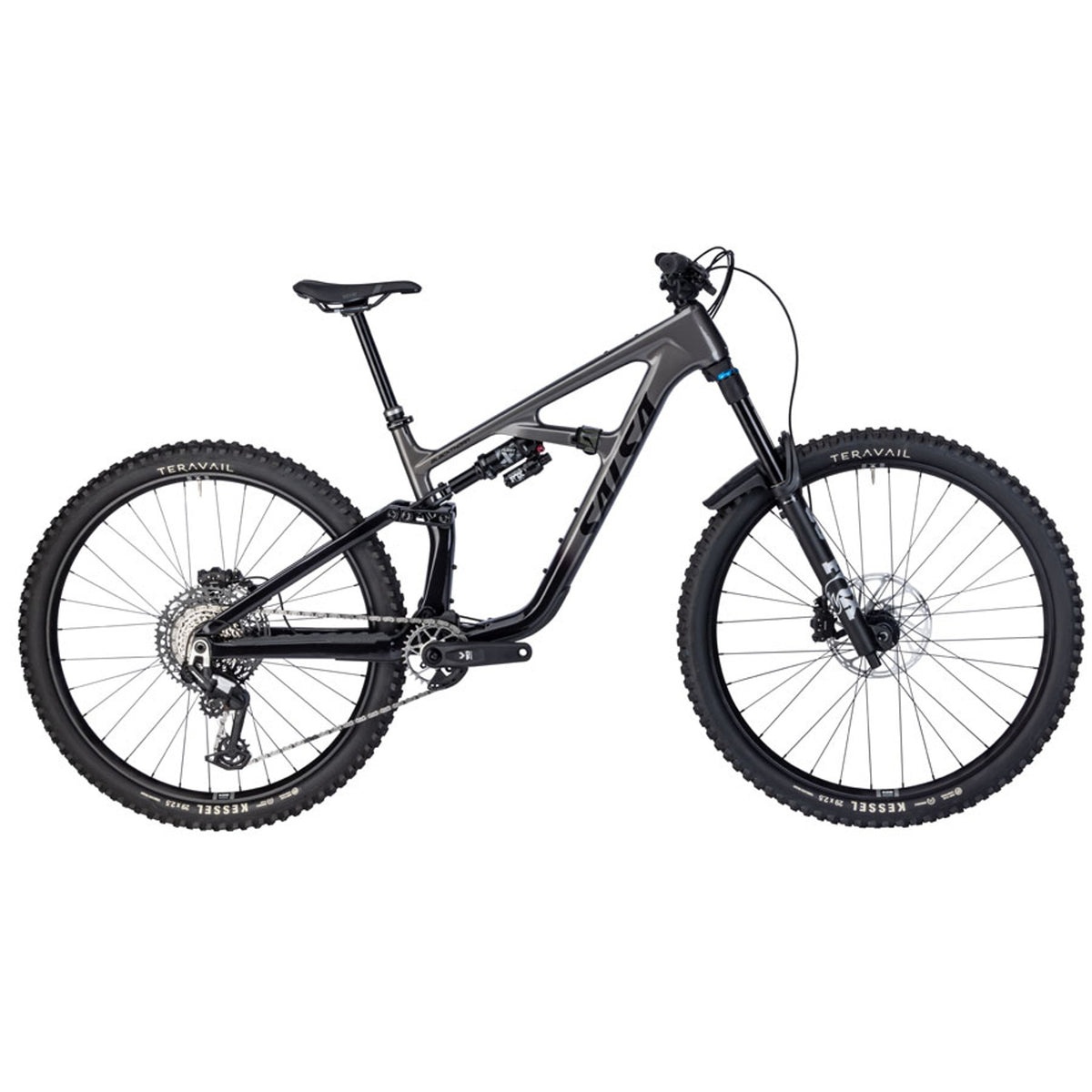 Salsa Blackthorn 145 C Eagle 90 Transmission Full Suspension Mountain Bike - Black / Graphite Gray