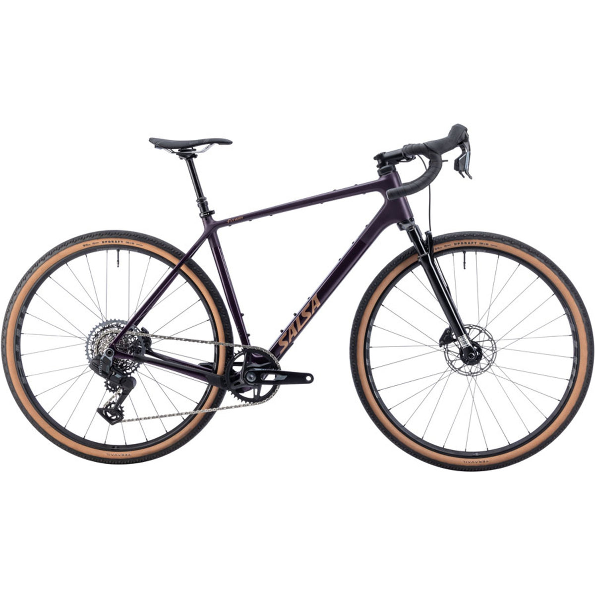 Salsa Flyway C Rival XPLR AXS 13 Suspension Gravel Bike - Blackberry