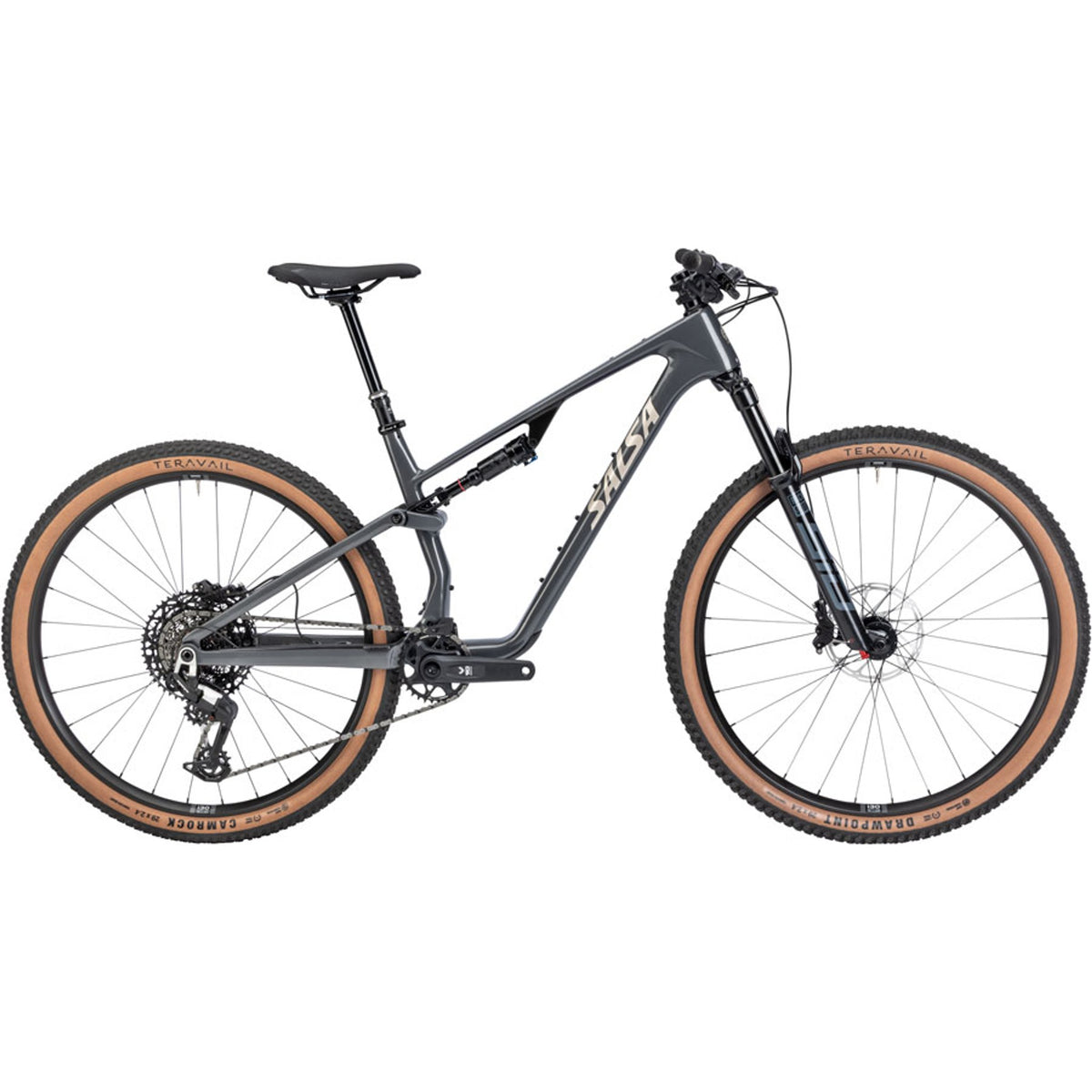 Salsa Spearfish C Eagle 90 Full Suspension Mountain Bike - Graphite Gray
