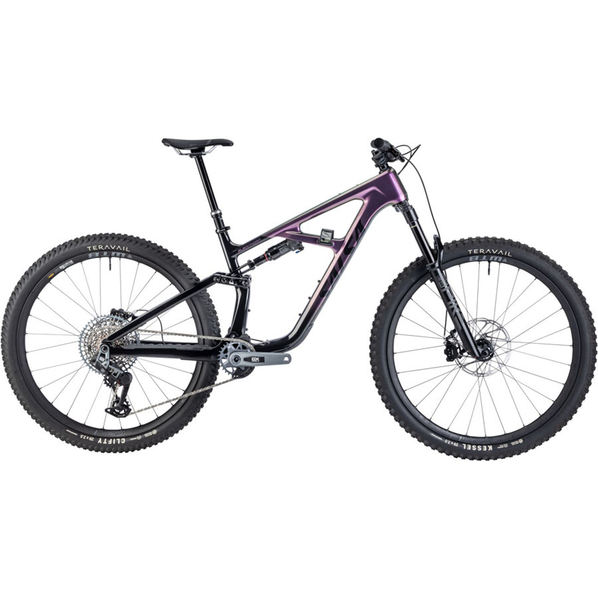 Salsa Blackthorn 125 C GX Transmission Full Suspension Mountain Bike - Black/Pearl Orchid