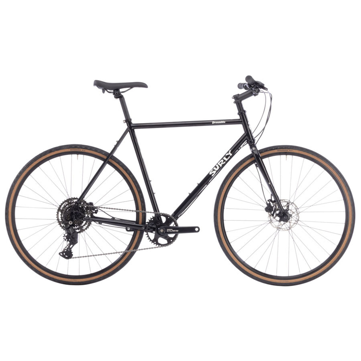 Surly Preamble Flat Bar Hybrid Bike - Hi-Viz Black
