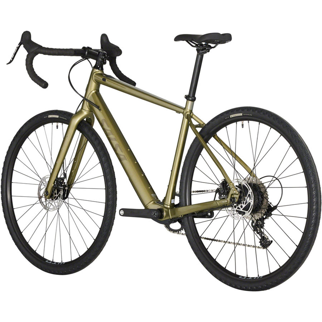 Salsa Confluence Apex 1 Drop Bar Electric Gravel Bike - Avocado Green