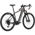 Salsa Tributary Apex 1 Front Suspension Electric Gravel Bike - Charcoal