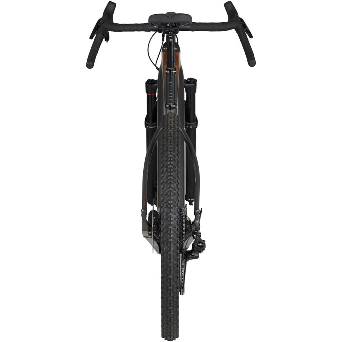 Salsa Tributary Apex 1 Front Suspension Electric Gravel Bike - Charcoal