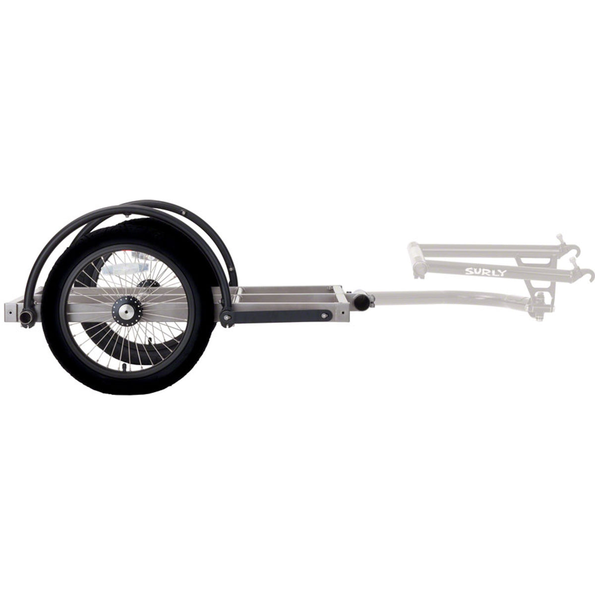 Surly Bill and Ted 16" Wheel Bike Trailer - Gray