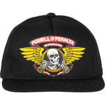 Powell Peralta Winged Ripper Snap Back Cap Black