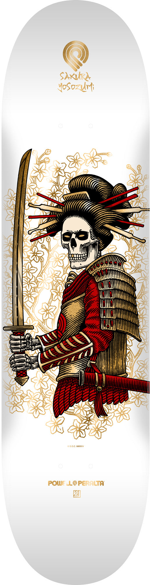 Powell Peralta Sakura Yosozumi Onna-Bugeisha Skateboard Deck