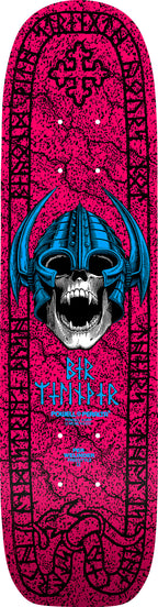 Powell Peralta Per Welinder Nordic Skull Freestyle Skateboard Deck Black/Silver - 7.25 x 27