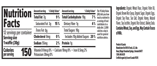 Honey Stinger Organic Waffle - Honey