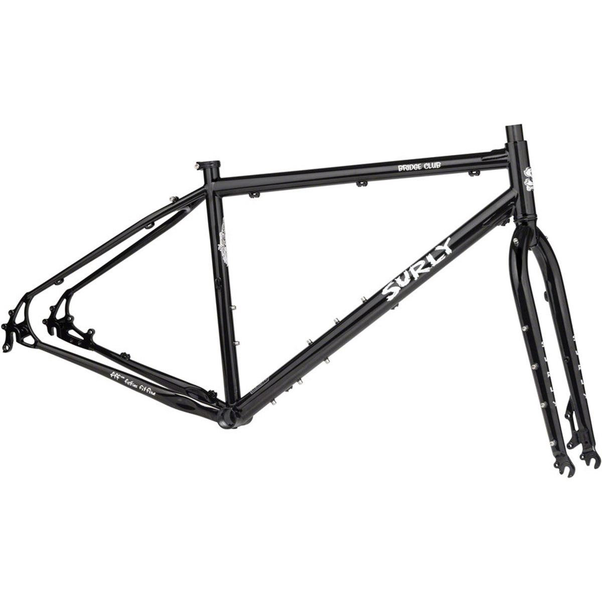 Surly Bridge Club Touring Bike Frameset - Trevor's Closet Black