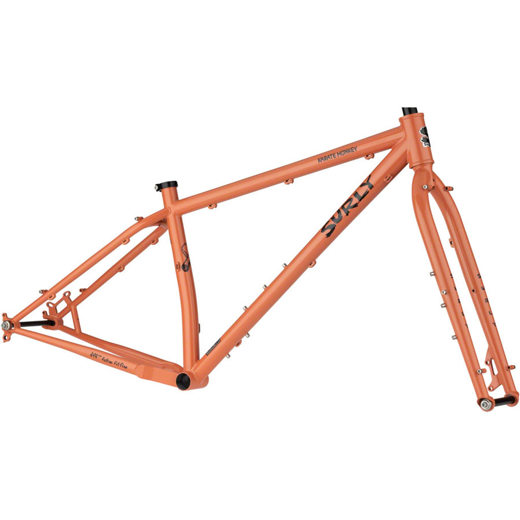 Surly Karate Monkey Mountain Bike Frameset - Peach Salmon Sundae