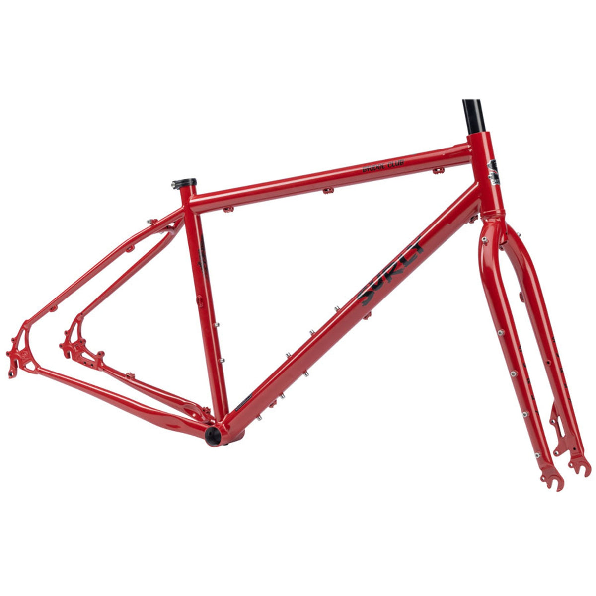 Surly Bridge Club Touring Bike Frameset - Lingering Cranberry